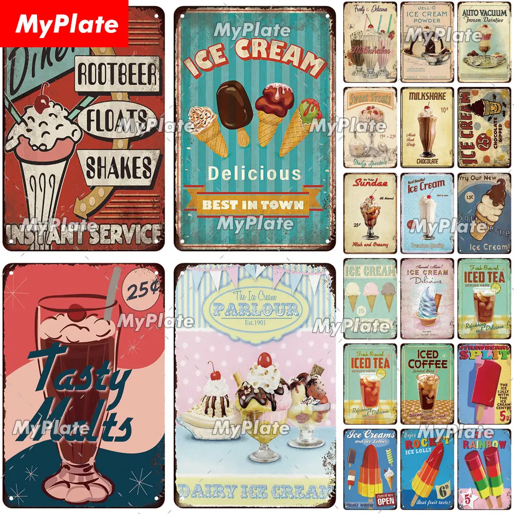 Ice Cream Metal Sign Vintage Plaque Tin Sign Plate Wall Decor For Bar Man Cave Kitchen Art Painting Poster
Ice Cream Metal Sign Vintage Plaque Tin Sign Plate Wall Decor For Bar Man Cave Kitchen Art Painting Poster