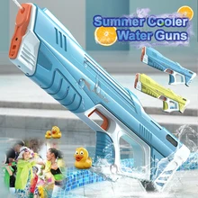 New Full Electric Automatic Water Storage Gun Portable Children Summer Beach Outdoor Fight Fantasy Toys for Boys Kids Game