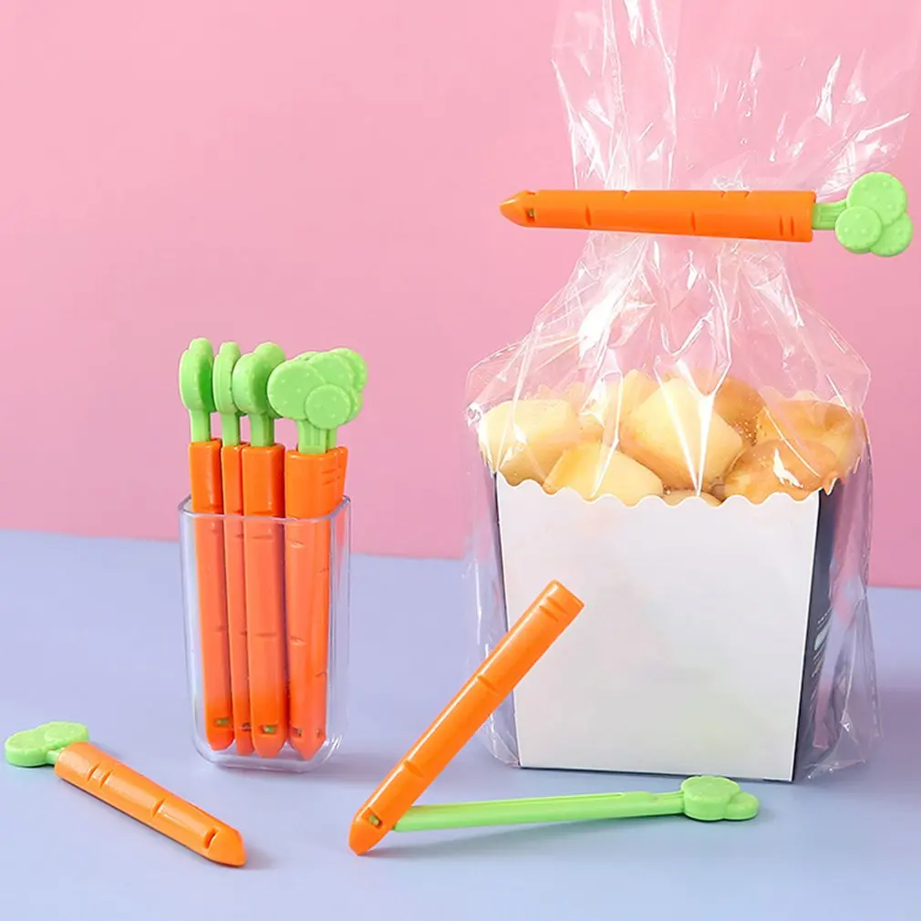 5Pcs Kitchen Storage Food Snack Seal Bag Clips Plastic Carrot Bag Sealer Vacuum Sealing Clamp Kitchen Accessories
5Pcs Kitchen Storage Food Snack Seal Bag Clips Plastic Carrot Bag Sealer Vacuum Sealing Clamp Kitchen Accessories