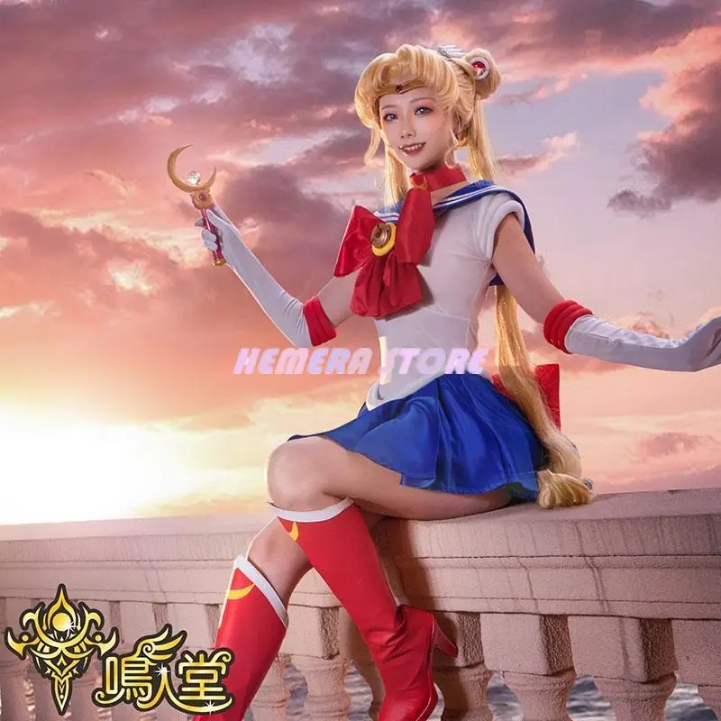 Anime Cosplay Sailor Moon Costume Tsukino Usagi Uniform Dress Outfits Cosplay Yellow Wig Halloween Carnivl Party Women Kids
Anime Cosplay Sailor Moon Costume Tsukino Usagi Uniform Dress Outfits Cosplay Yellow Wig Halloween Carnivl Party Women Kids
