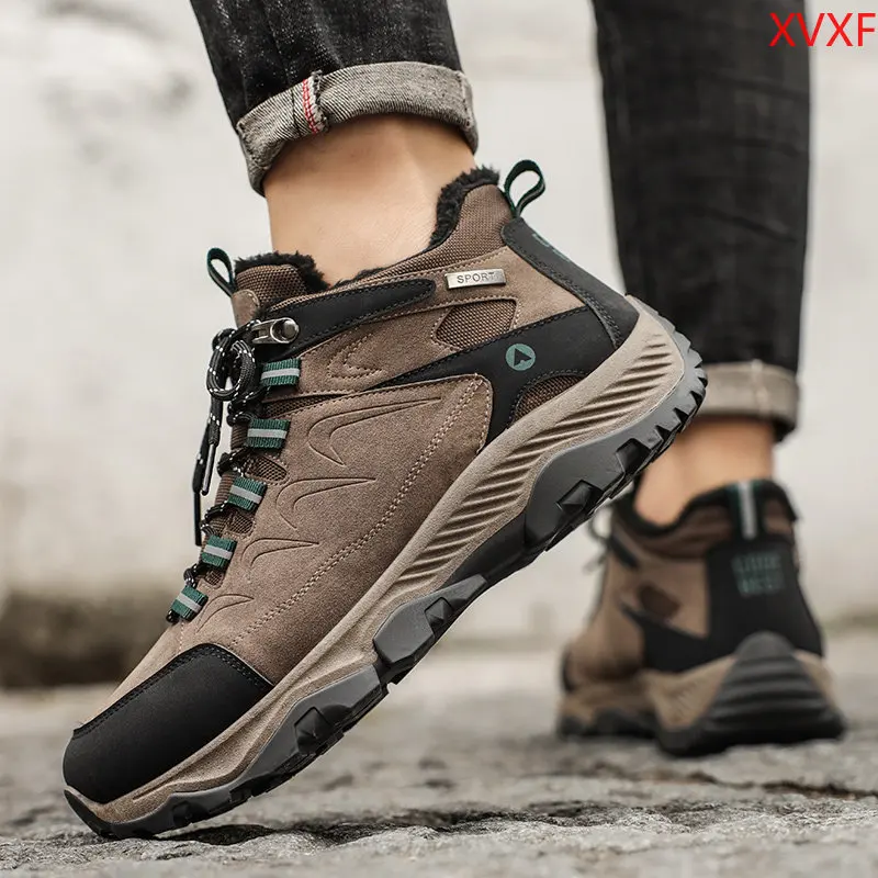 High Lace up Casual Men Cotton Shoes In Winter Plus Velvet Warm Outdoor Hiking Shoes Plush Inner Hiking Shoes
High Lace up Casual Men Cotton Shoes In Winter Plus Velvet Warm Outdoor Hiking Shoes Plush Inner Hiking Shoes