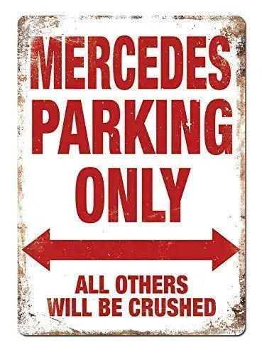 Жестяная Табличка Mercedes, только для парковки, винтажный декор стен, металлическая табличка для фото, идея подарка для автомобильных аксессуаров
Жестяная Табличка Mercedes, только для парковки, винтажный декор стен, металлическая табличка для фото, идея подарка для автомобильных аксессуаров
