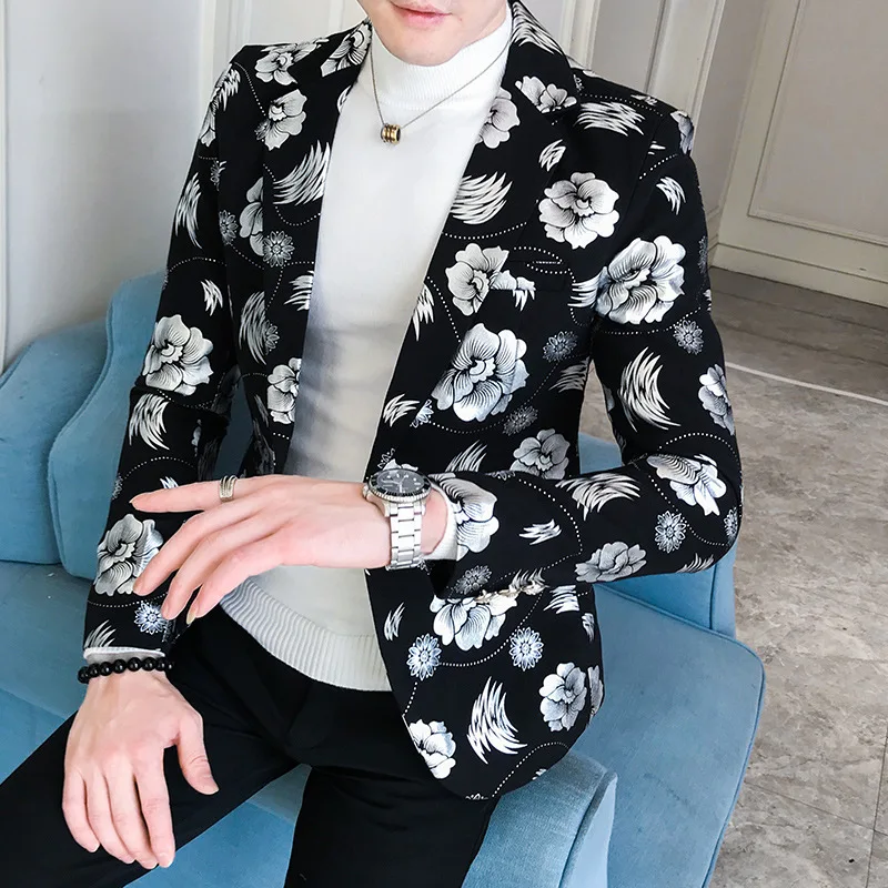 Men 2022 Golden / Fit Autumn Casual Blazers High Print Flower Tuxedo Fashion Dress Formal Suit Slim Clothing Quality Jacket Men
Men 2022 Golden / Fit Autumn Casual Blazers High Print Flower Tuxedo Fashion Dress Formal Suit Slim Clothing Quality Jacket Men