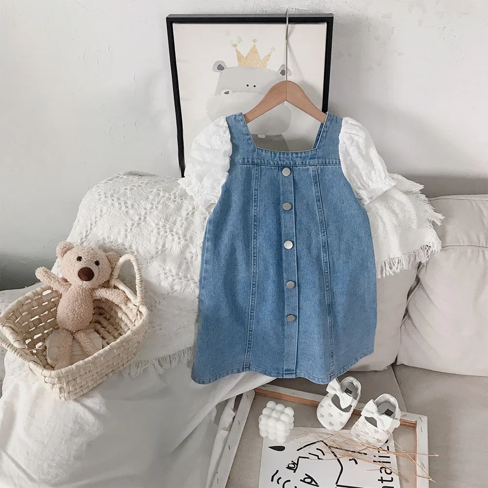 Keelorn 2022 Summer New Short Sleeve Fashion Denim Girls Dresses Lace Patchwork Princess Dresses Toddler Kids Clothes 2-6 Years
Keelorn 2022 Summer New Short Sleeve Fashion Denim Girls Dresses Lace Patchwork Princess Dresses Toddler Kids Clothes 2-6 Years