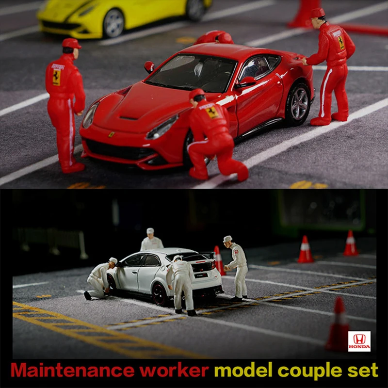 Модель Фигурки 1/64, набор для обслуживания, полимерная кукла для ремонта модели автомобиля-4 шт.
Модель Фигурки 1/64, набор для обслуживания, полимерная кукла для ремонта модели автомобиля-4 шт.