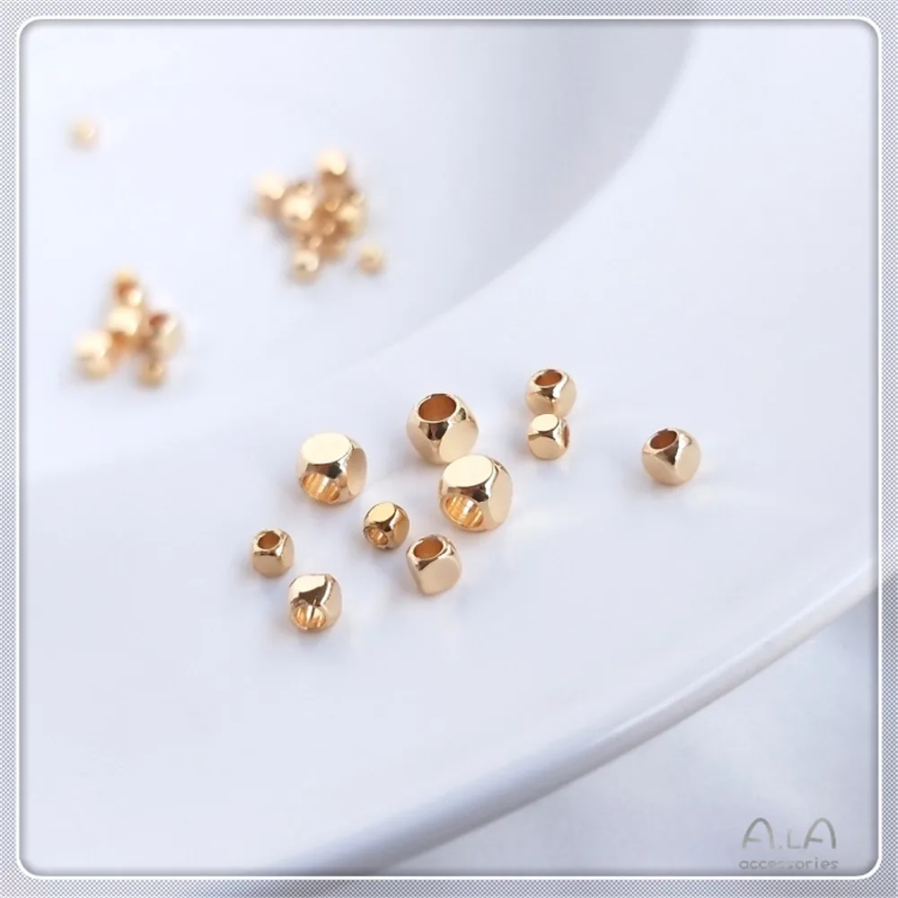 14K gold covered square beads spacer beads loose beads cut angle square dice beads handmade diy string jewelry chain accessories
14K gold covered square beads spacer beads loose beads cut angle square dice beads handmade diy string jewelry chain accessories