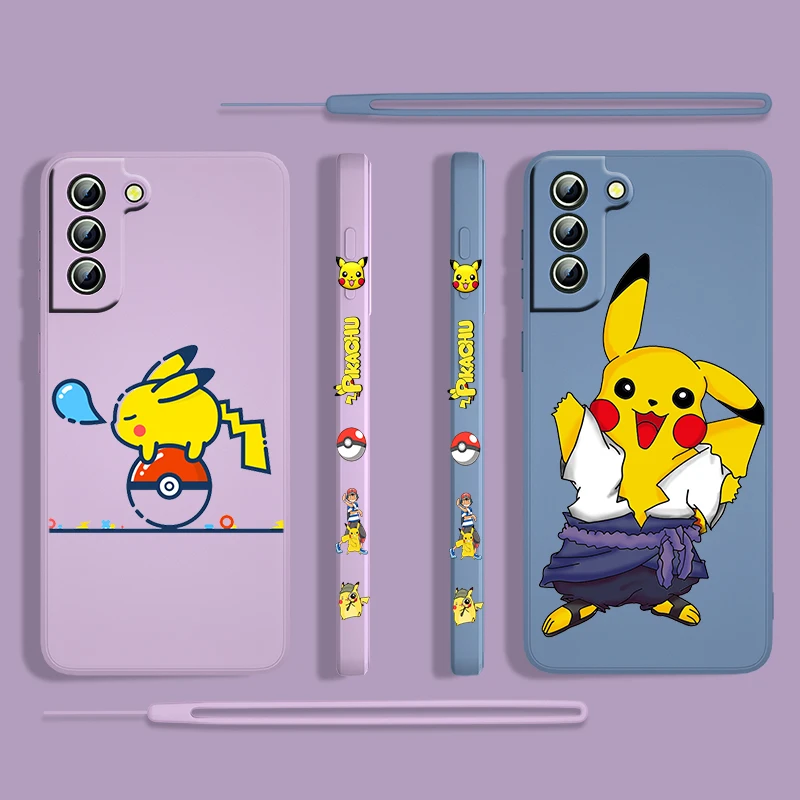 Anime Cute Pikachu Cartoon For Samsung Galaxy S22 S21 S20 S10 Note 20 10 Ultra Plus Pro FE Lite Liquid Left Rope Phone Case Capa
Anime Cute Pikachu Cartoon For Samsung Galaxy S22 S21 S20 S10 Note 20 10 Ultra Plus Pro FE Lite Liquid Left Rope Phone Case Capa