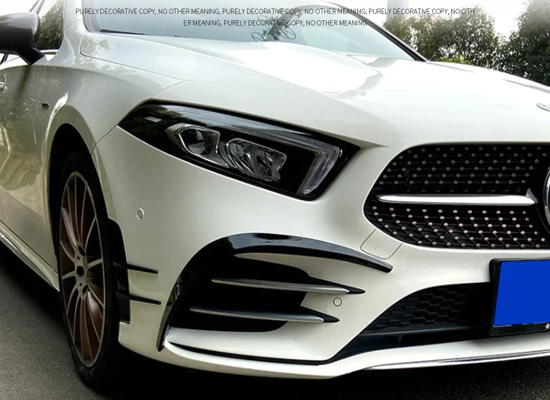 2 шт., автомобильный передний бампер ABS для Mercedes Benz W177 A-Class A260 A35 AMG 2019 2020, глянцевый черный/углеродное волокно
2 шт., автомобильный передний бампер ABS для Mercedes Benz W177 A-Class A260 A35 AMG 2019 2020, глянцевый черный/углеродное волокно