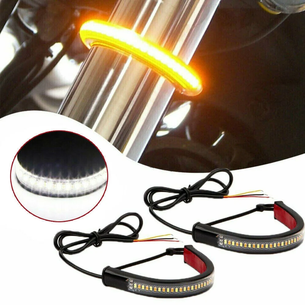 36 SMD 12V Flexible LED Motorcycle Strip Turn Signal Tail Rear Brake Stop Dual Color Yellow White Light Waterproof Bulb Lamp
36 SMD 12V Flexible LED Motorcycle Strip Turn Signal Tail Rear Brake Stop Dual Color Yellow White Light Waterproof Bulb Lamp