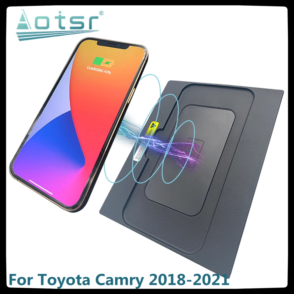 Автомобильное беспроводное зарядное устройство QI, быстрая зарядка для Toyota Camry 2018-2021, интеллектуальный инфракрасный держатель для телефона ... 
Автомобильное беспроводное зарядное устройство QI, быстрая зарядка для Toyota Camry 2018-2021, интеллектуальный инфракрасный держатель для телефона ...