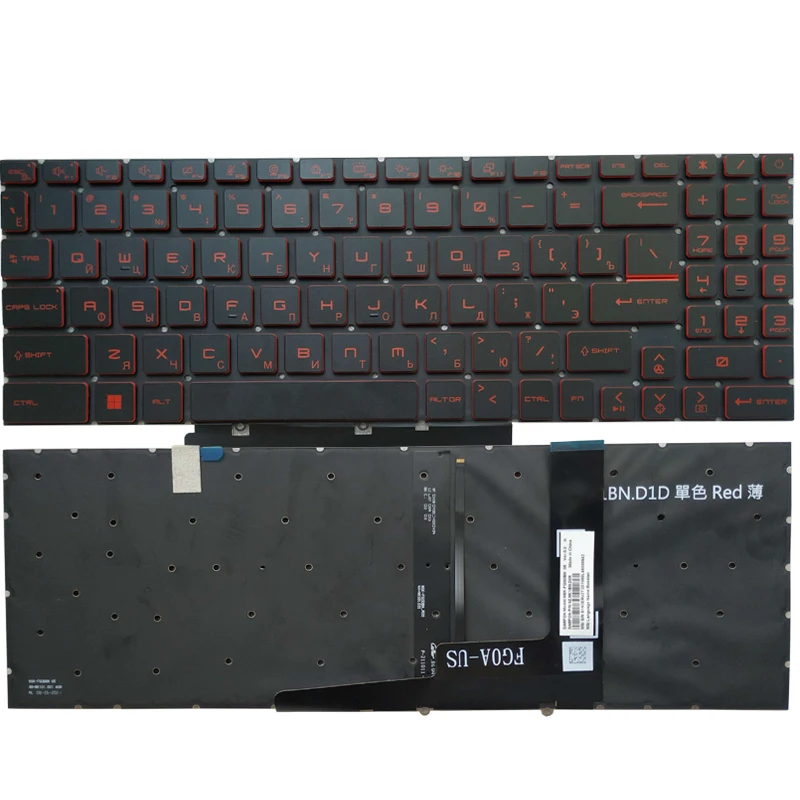 Russian RU Red laptop keyboard FOR MSI GS76 Stealth 11ue 11ug 11uh MS-17M1 GF76 MS-17L1 GF66 GL66 MS-1581 MS-1582
Russian RU Red laptop keyboard FOR MSI GS76 Stealth 11ue 11ug 11uh MS-17M1 GF76 MS-17L1 GF66 GL66 MS-1581 MS-1582