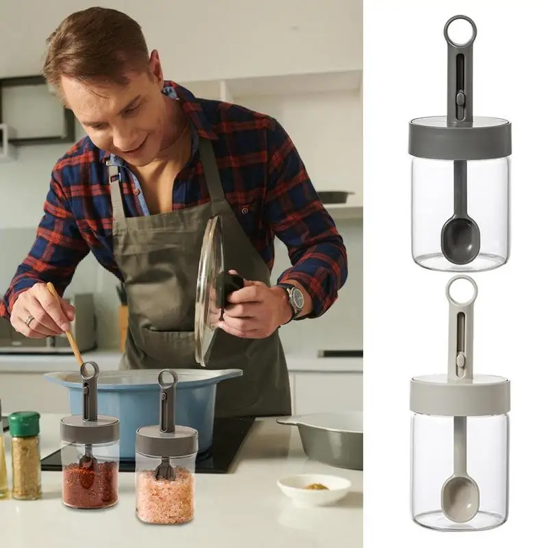 Spice Dispenser Multipurpose Seasoning Bottle Portable Salt Jar Durable Herbs Container With Retractable Spoon kitchen Accessory
Spice Dispenser Multipurpose Seasoning Bottle Portable Salt Jar Durable Herbs Container With Retractable Spoon kitchen Accessory