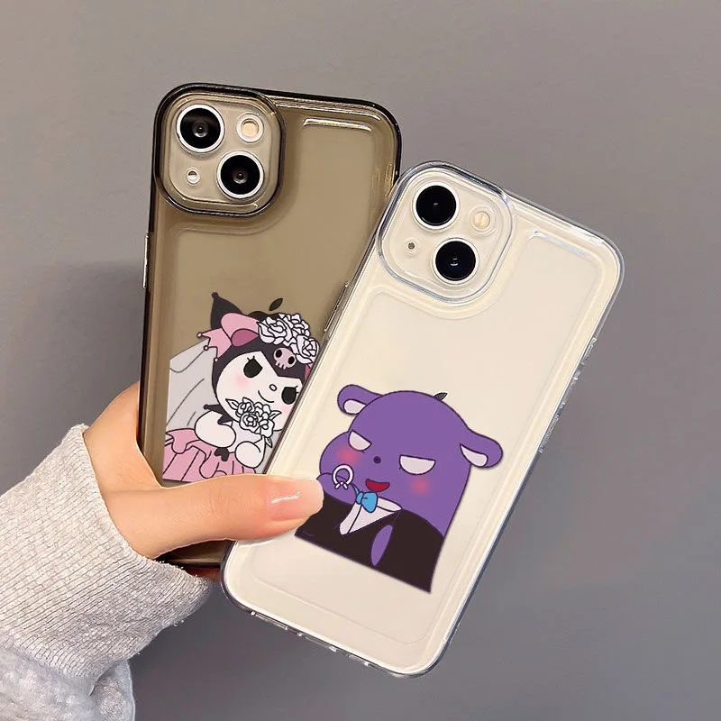 Sanrio Kuromi Proposal Phone Cases For iPhone 14 13 12 11 Pro Max Mini XR X XS MAX 8 7 Plus SE 2020 Transparent Anti-fall Cover
Sanrio Kuromi Proposal Phone Cases For iPhone 14 13 12 11 Pro Max Mini XR X XS MAX 8 7 Plus SE 2020 Transparent Anti-fall Cover