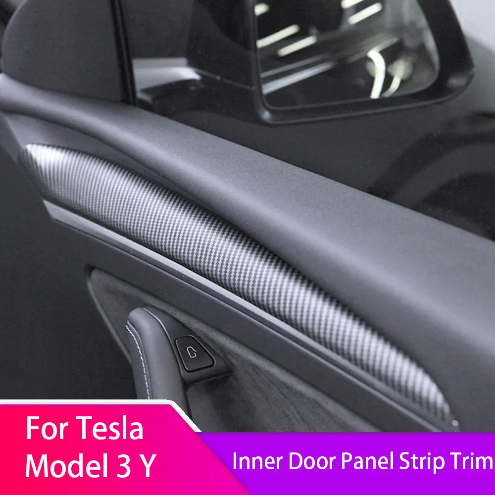 For Tesla Model 3 Y 21-22 Carbon Fiber ABS Inner Door Panel Strip Trim Cover 2PCS
For Tesla Model 3 Y 21-22 Carbon Fiber ABS Inner Door Panel Strip Trim Cover 2PCS