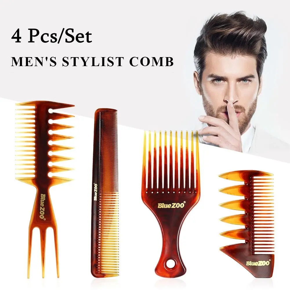 4 Pcs/Set Men Beauty Durable Beard Styling Hairdressing Tool Hair Brush Fork Comb Wide Teeth Barber Shop
4 Pcs/Set Men Beauty Durable Beard Styling Hairdressing Tool Hair Brush Fork Comb Wide Teeth Barber Shop