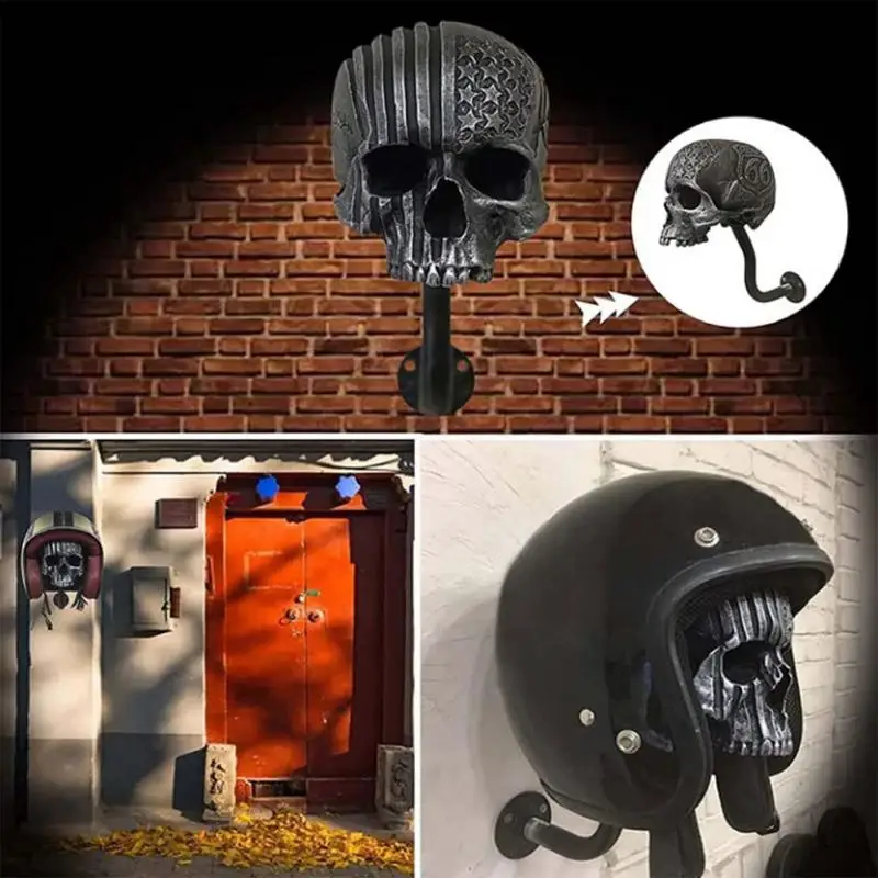 Motorcycle Skull Helmet Holder Resin Wall Bracket Ghost Head Helmet Holders Wall Decoration Detachable Creative Storage Racks
Motorcycle Skull Helmet Holder Resin Wall Bracket Ghost Head Helmet Holders Wall Decoration Detachable Creative Storage Racks