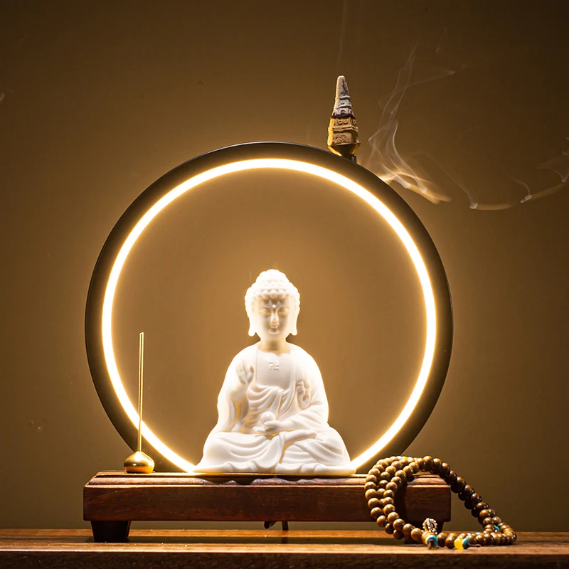Waterfall Buddha Incense Burners Reflux Zen Garden Incense Burner Tealight Candles Air Freshener Incensario Electronic Censer
Waterfall Buddha Incense Burners Reflux Zen Garden Incense Burner Tealight Candles Air Freshener Incensario Electronic Censer
