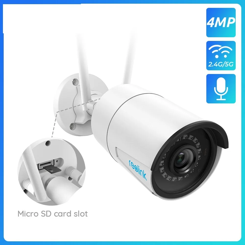 4MP wifi ip camera 2.4G/5Ghz Onvif infrared night vision waterproof outdoor indoor home ip surveillance camera RLC-410W
4MP wifi ip camera 2.4G/5Ghz Onvif infrared night vision waterproof outdoor indoor home ip surveillance camera RLC-410W