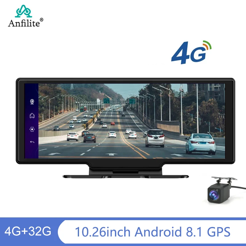 Anfilite 10.26inch Vehicle GPS Navigation Car Monitor Night Vision Dash Cam RAM 4GB+ROM 32GB Dashboard Registrar Rear Camera DVR
Anfilite 10.26inch Vehicle GPS Navigation Car Monitor Night Vision Dash Cam RAM 4GB+ROM 32GB Dashboard Registrar Rear Camera DVR