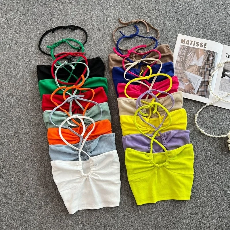 Chic Hollow Halter Sling Tops Sexy Backless Tanks Top Y2k Fashion Camis Korean Cute Crop Top Summer Women Clothing Streetwear
Chic Hollow Halter Sling Tops Sexy Backless Tanks Top Y2k Fashion Camis Korean Cute Crop Top Summer Women Clothing Streetwear