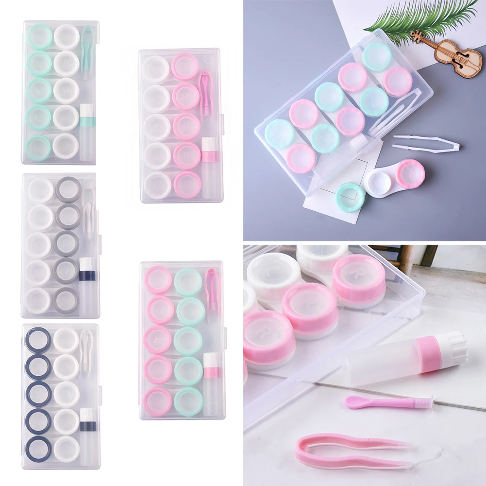 5Pairs Contact Lens Case Container EyeContacts Travel Portable Contact Lens Case Leakproof Kit Holder Box Storage Box Easy Carry
5Pairs Contact Lens Case Container EyeContacts Travel Portable Contact Lens Case Leakproof Kit Holder Box Storage Box Easy Carry