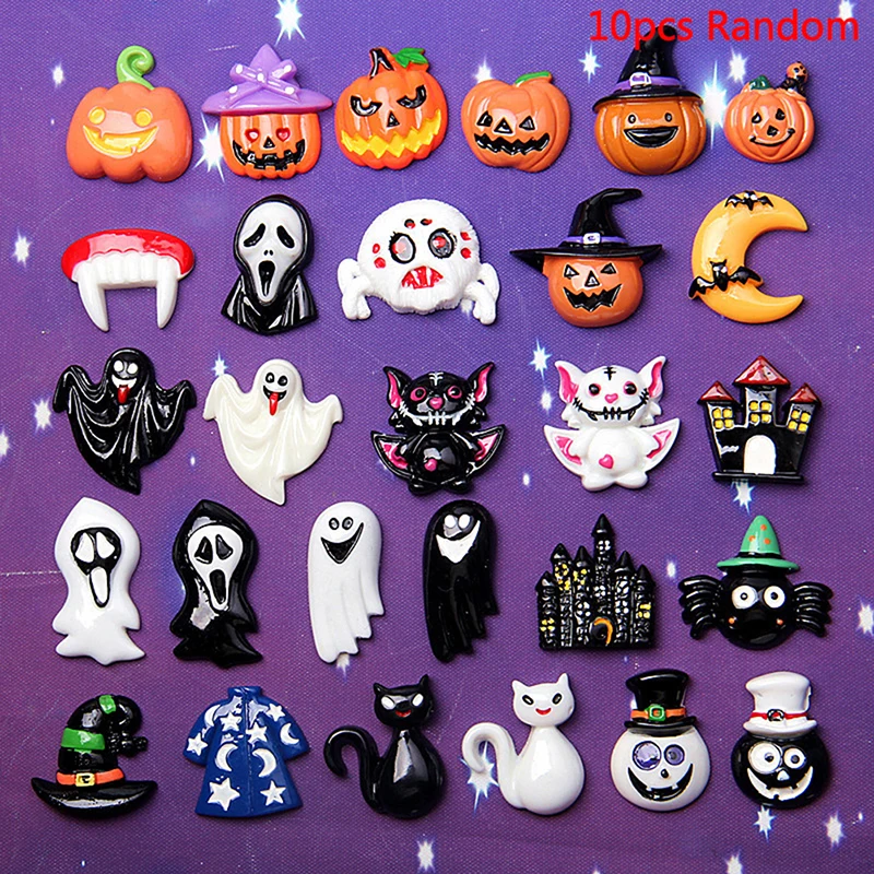 10 Pcs Cute Halloween Resin Pumpkin Ghost For Scrapbook DIY Home Decoration Accessories Random Pattern
10 Pcs Cute Halloween Resin Pumpkin Ghost For Scrapbook DIY Home Decoration Accessories Random Pattern