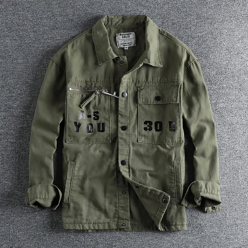Cutting Woven Sleeved Three-dimensional Large And Spring Work Shirt Autumn Clothes Coat Loose Pocket 849 Long Youth Men's Jacket
Cutting Woven Sleeved Three-dimensional Large And Spring Work Shirt Autumn Clothes Coat Loose Pocket 849 Long Youth Men's Jacket