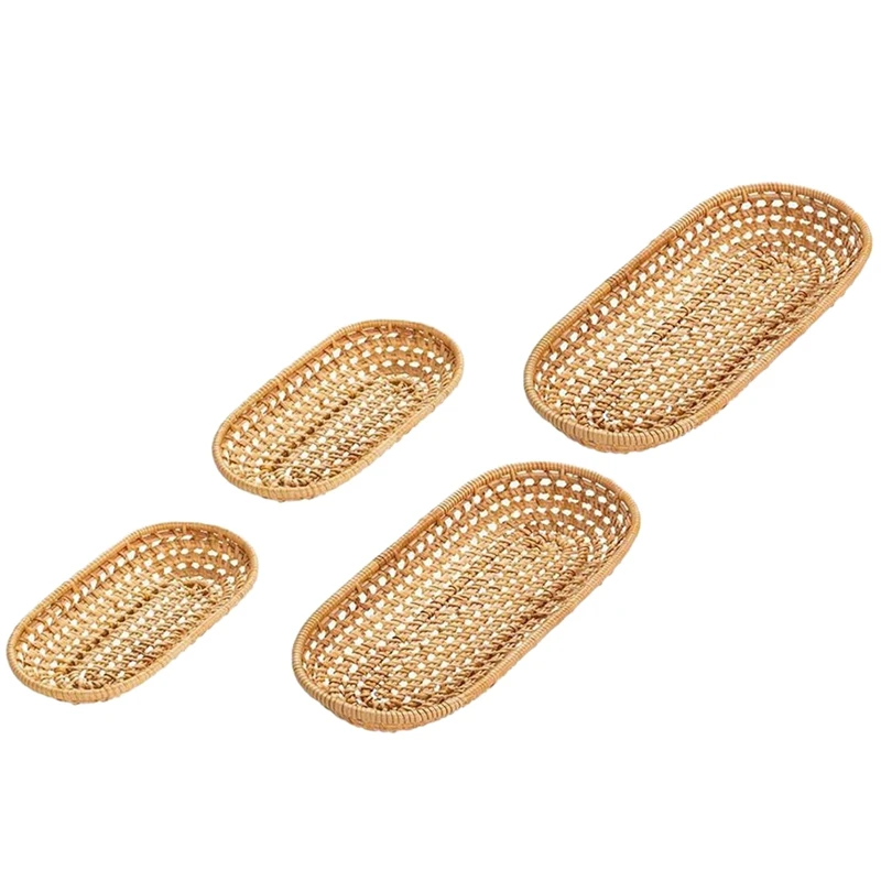 4 упаковки, плетеная корзина для хлеба, плетеная корзина для хлеба и фруктов, Овальный ротанговый сервировочный поднос ручной работы для дом...
4 упаковки, плетеная корзина для хлеба, плетеная корзина для хлеба и фруктов, Овальный ротанговый сервировочный поднос ручной работы для дом...