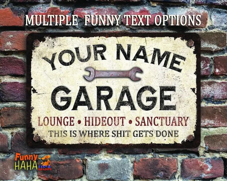 Custom Wood Appearance Metal Bar SignGarage Sign Or Workshop Sign Personalized White Rusty Design Aluminum
Custom Wood Appearance Metal Bar SignGarage Sign Or Workshop Sign Personalized White Rusty Design Aluminum
