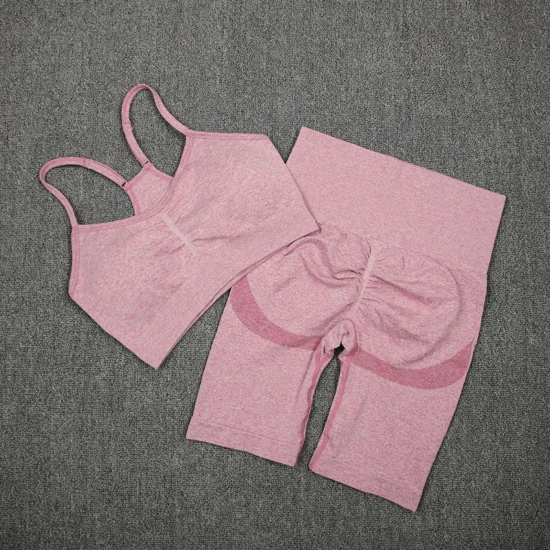 New 2PCS Seamless Shorts Sports Fitness Stretch Shorts Push Up Sexy Woman High Waist Cycling Short Femme Workout Tights Yoga Set
New 2PCS Seamless Shorts Sports Fitness Stretch Shorts Push Up Sexy Woman High Waist Cycling Short Femme Workout Tights Yoga Set