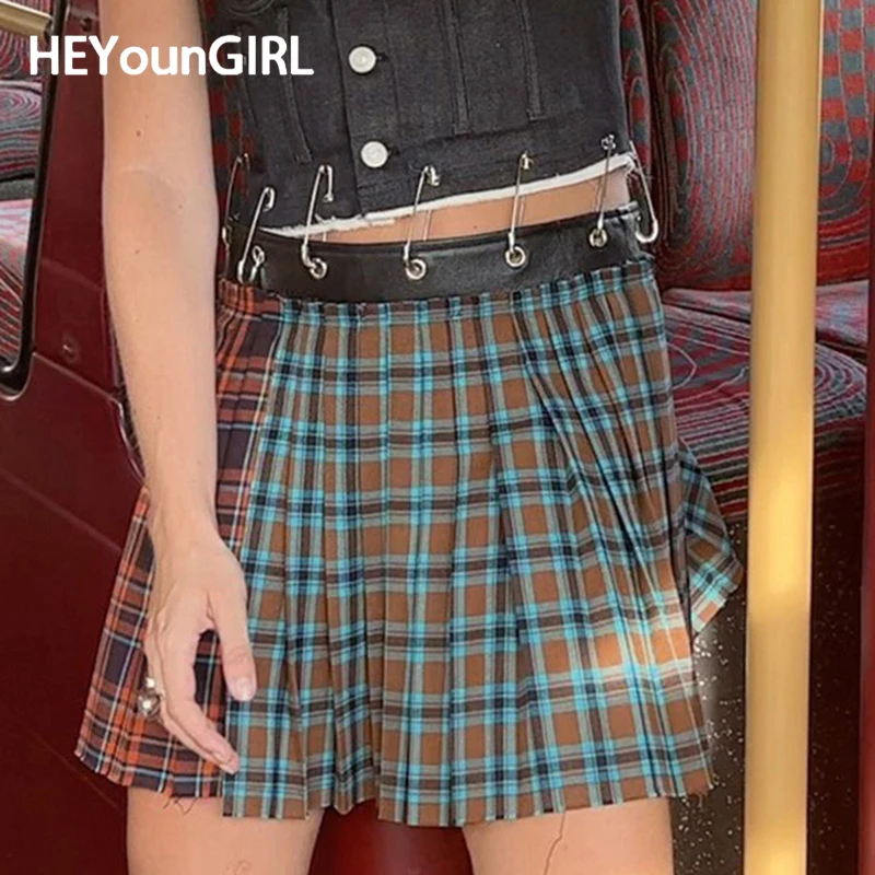 Юбка HEYounGIRL плиссированная контрастных цветов в стиле панк, Y2K, Красивая Короткая юбка в клетку в готическом стиле, уличная одежда 90-х, женская одежда
Юбка HEYounGIRL плиссированная контрастных цветов в стиле панк, Y2K, Красивая Короткая юбка в клетку в готическом стиле, уличная одежда 90-х, женская одежда