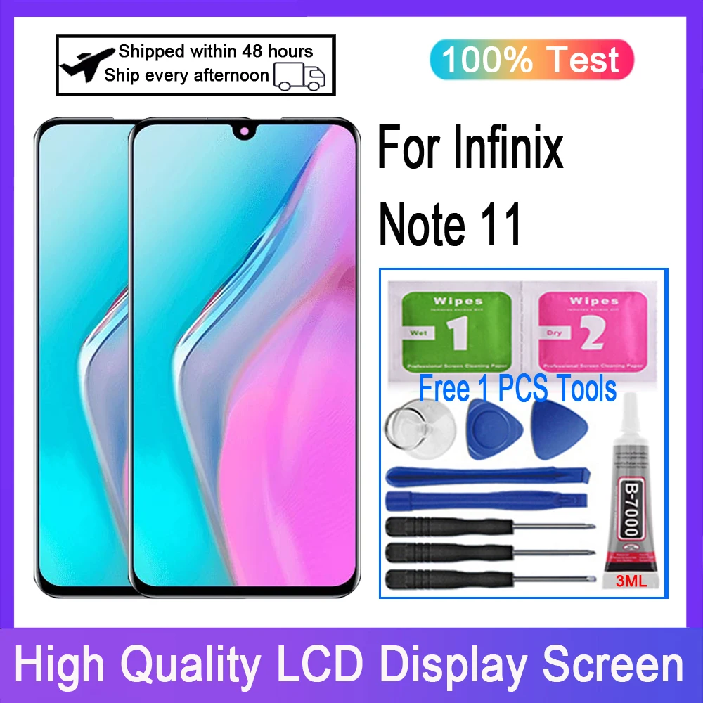 Original AMOLED For Infinix Note 11 X663 X663B LCD Display Touch Screen Digitizer Replacement
Original AMOLED For Infinix Note 11 X663 X663B LCD Display Touch Screen Digitizer Replacement
