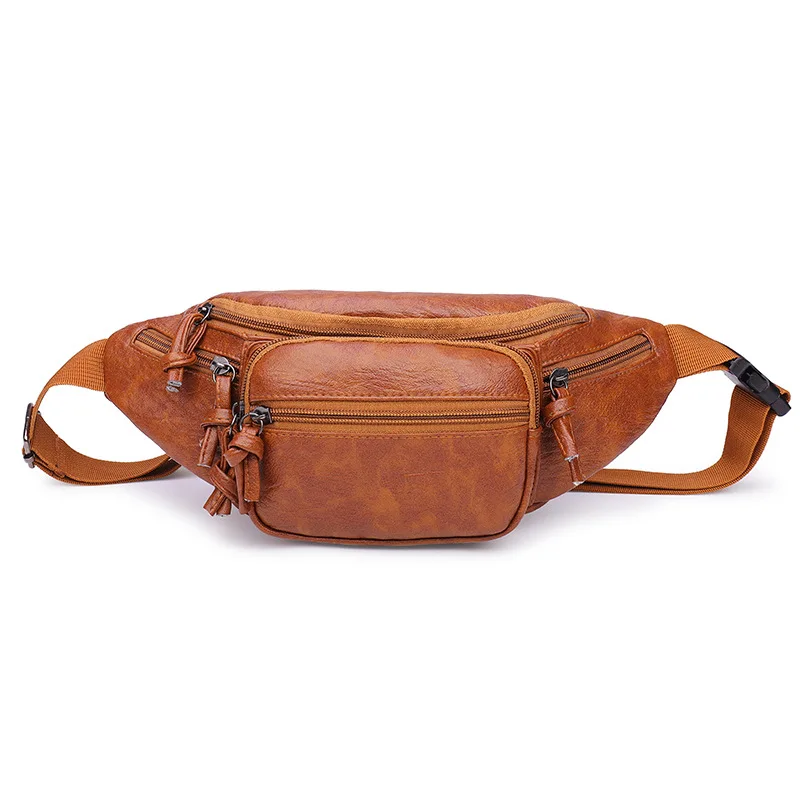 Fashion Style Men's PU Waist Bags Black Brown Solid Color Fanny Pack Travel Belt Purse Shoulder Bags Tote Waist Bag
Fashion Style Men's PU Waist Bags Black Brown Solid Color Fanny Pack Travel Belt Purse Shoulder Bags Tote Waist Bag