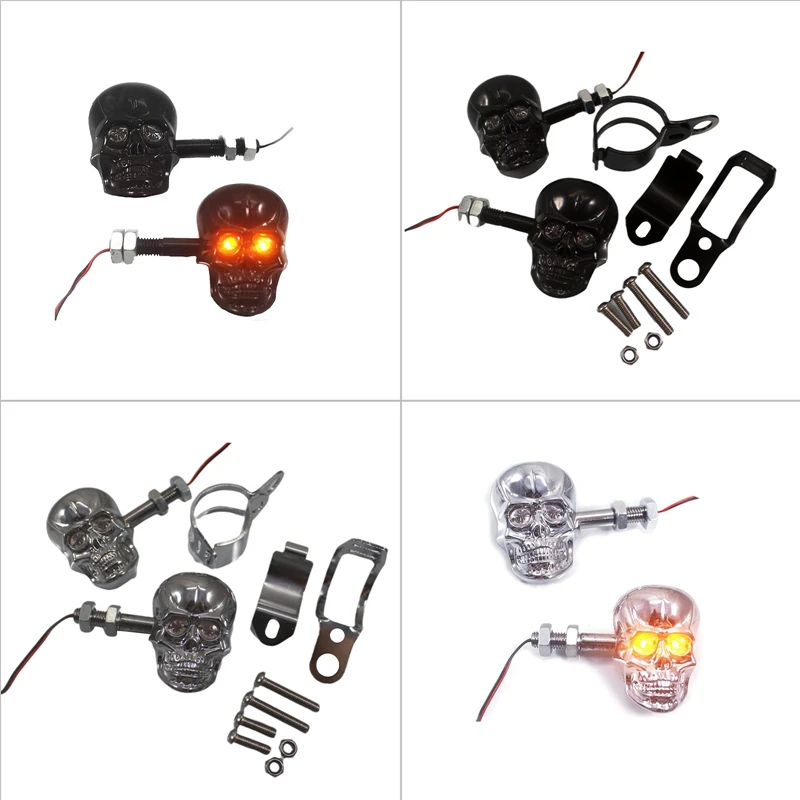Universal LED Motorcycle Turn Signal Light Skull Decal Skeleton Head Headlight Front Head Light Motorcycle Decorations Skull
Universal LED Motorcycle Turn Signal Light Skull Decal Skeleton Head Headlight Front Head Light Motorcycle Decorations Skull
