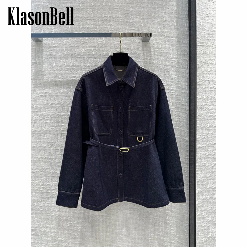 2.3 KlasonBell Fashion Pocket Design Hollow Out Letter With Belt Denim Jacket Women
2.3 KlasonBell Fashion Pocket Design Hollow Out Letter With Belt Denim Jacket Women