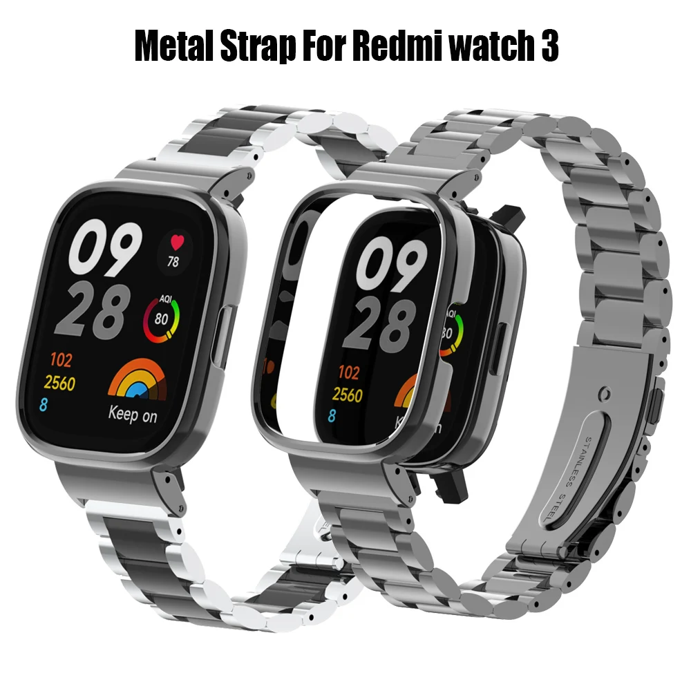 Metal Watch Strap For Redmi Watch 3 Smart Watch Accessories Bracelets For Redmi Watch 3 Stainless Steel Watch Band Cover Frames
Metal Watch Strap For Redmi Watch 3 Smart Watch Accessories Bracelets For Redmi Watch 3 Stainless Steel Watch Band Cover Frames