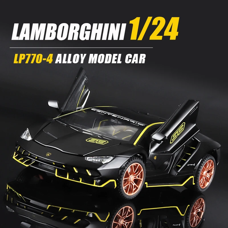 1/24 Lamborghini LP770 Alloy Sports Model Car Diecast Metal Toy Car Model Simulation Sound And Light Collection Children's Gift
1/24 Lamborghini LP770 Alloy Sports Model Car Diecast Metal Toy Car Model Simulation Sound And Light Collection Children's Gift