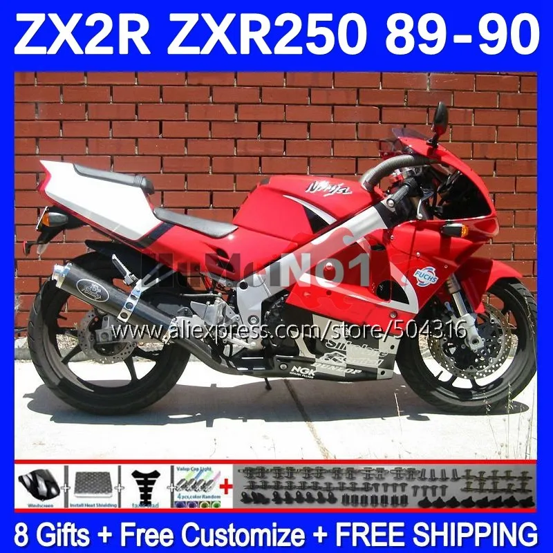 Body Kit For KAWASAKI NINJA ZXR-250 ZX2R ZX-R250 ZXR 250 C 172MC.15 ZXR250 glossy red ZX-2R 89 90 ZX 2R R250 1989 1990 Fairing
Body Kit For KAWASAKI NINJA ZXR-250 ZX2R ZX-R250 ZXR 250 C 172MC.15 ZXR250 glossy red ZX-2R 89 90 ZX 2R R250 1989 1990 Fairing