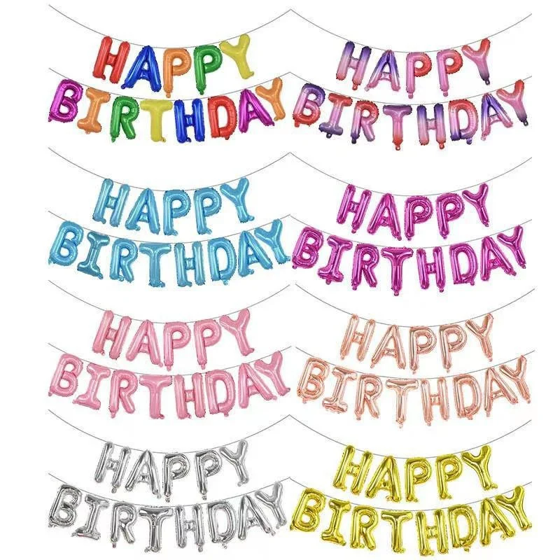 Cartoon Happy Birthday Balloon 16 Inch Letter Alphabe Rose Gold Foil Balloon Birthday Decoration Kids Party Balony Anniversaire
Cartoon Happy Birthday Balloon 16 Inch Letter Alphabe Rose Gold Foil Balloon Birthday Decoration Kids Party Balony Anniversaire