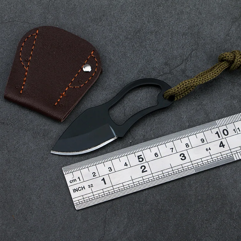 Stainless Steel Integrated EDC Mini Straight Knife Outdoor Self-defense Survival Portable Knife With Leather Case
Stainless Steel Integrated EDC Mini Straight Knife Outdoor Self-defense Survival Portable Knife With Leather Case