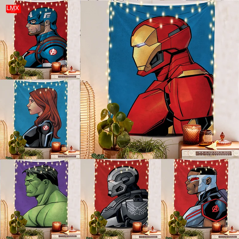 Marvel Avengers Superhero Tapestry Wall Hanging Aesthetics Spiderman Comic Wall Art Living Room Bohemian Decor Background Cloth
Marvel Avengers Superhero Tapestry Wall Hanging Aesthetics Spiderman Comic Wall Art Living Room Bohemian Decor Background Cloth