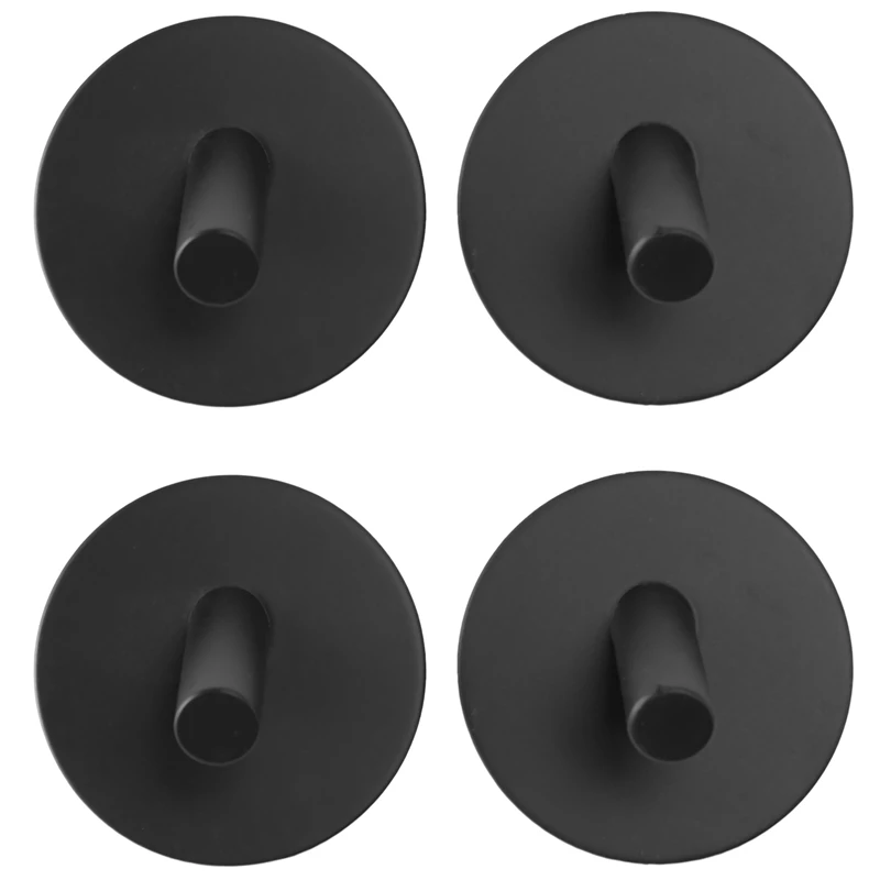 Sticky Hook, Self-Adhesive Black Wall-Mounted Hook For Key Robe Towel, Stainless Steel Hook, No Drill, 4 Packs
Sticky Hook, Self-Adhesive Black Wall-Mounted Hook For Key Robe Towel, Stainless Steel Hook, No Drill, 4 Packs