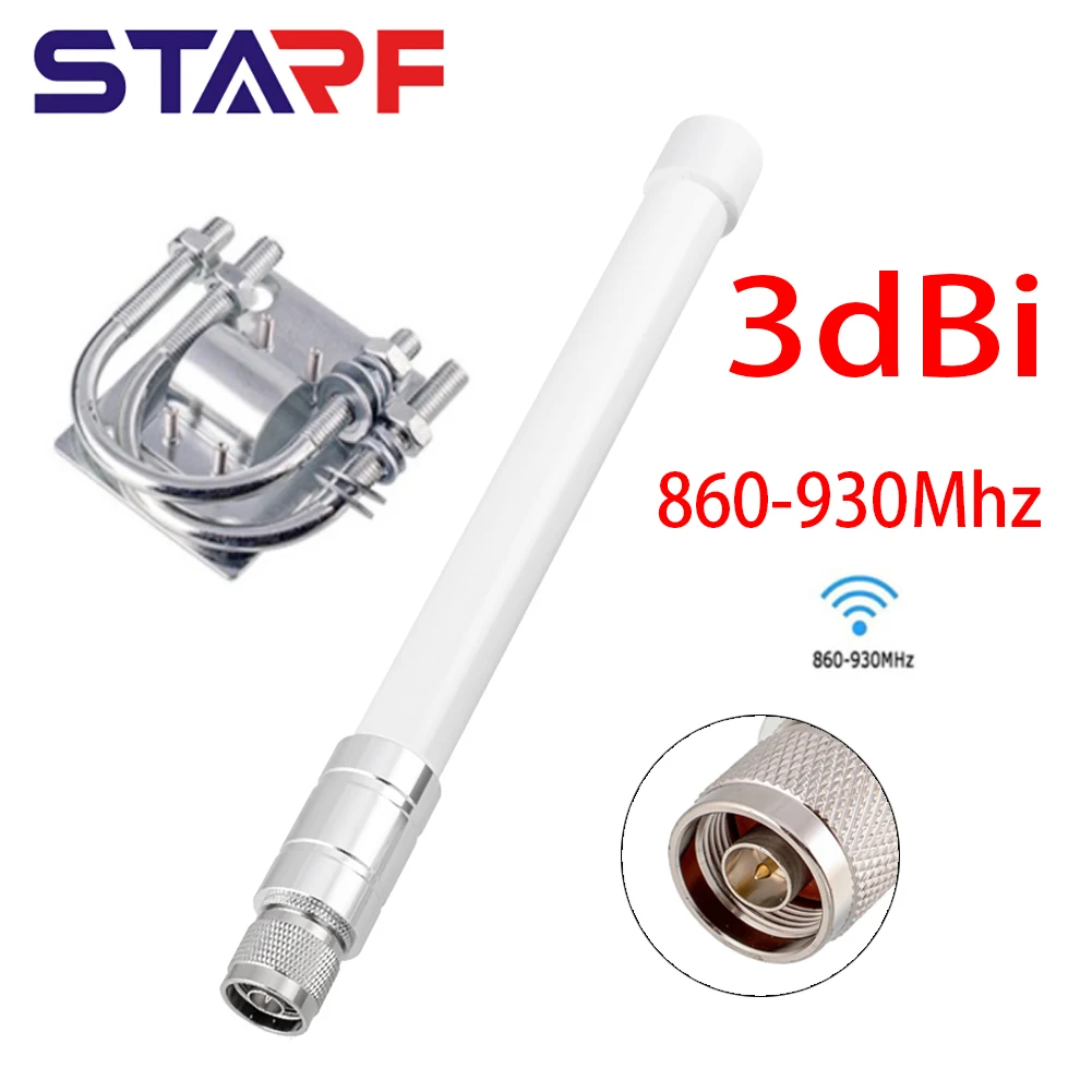 

25cm 3dbi 868Mhz LoRa Antenna Omni Fiberglass Aerial Vertical Antenna 915Mhz Hotspot Helium Miner Aerial With Fixing Clip