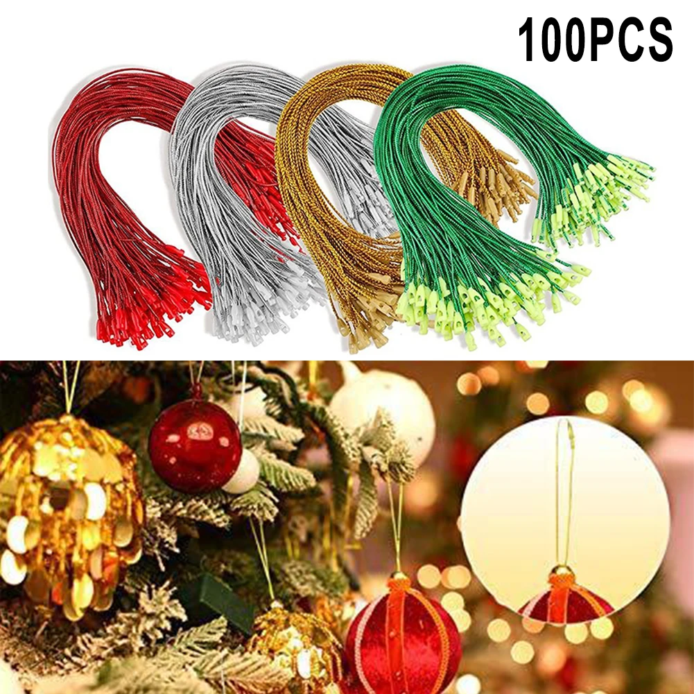 100Pcs Christmas Pendant Lanyard Christmas Tree Hanging String Ornament Hook Ropes String With Snaps For Xmas Ball Pendant Decor
100Pcs Christmas Pendant Lanyard Christmas Tree Hanging String Ornament Hook Ropes String With Snaps For Xmas Ball Pendant Decor
