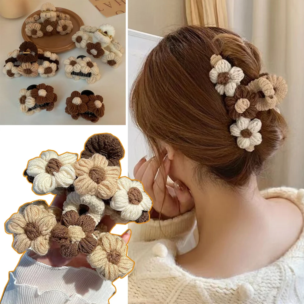 Ponytail Clip Hand Knit Shark Clips Plush Grab Clip Flowers Catch Clip Hair Accessories Hair Claw Clip Hair Claw For Women
Ponytail Clip Hand Knit Shark Clips Plush Grab Clip Flowers Catch Clip Hair Accessories Hair Claw Clip Hair Claw For Women