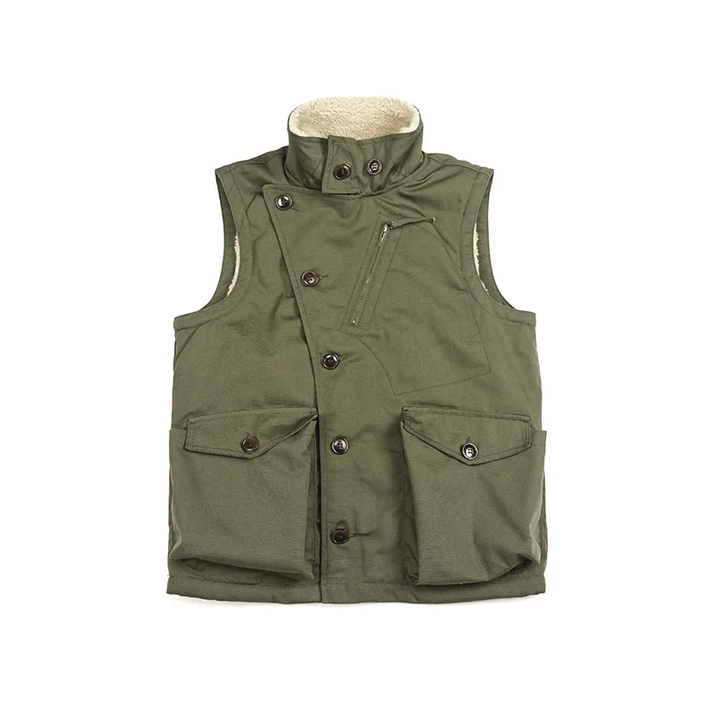 Waterproof Men's Aviator Vest Windproof Military Motorcycle Waistcoat Velvet Winter Sleeveless Jacket Man Vintage Clothes
Waterproof Men's Aviator Vest Windproof Military Motorcycle Waistcoat Velvet Winter Sleeveless Jacket Man Vintage Clothes