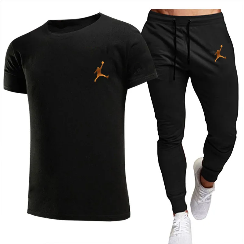 2023 Men's Leisure Sports Suit Men's Leisure Fitness Sports Suit Short Sleeve T-shirt + Trousers
2023 Men's Leisure Sports Suit Men's Leisure Fitness Sports Suit Short Sleeve T-shirt + Trousers