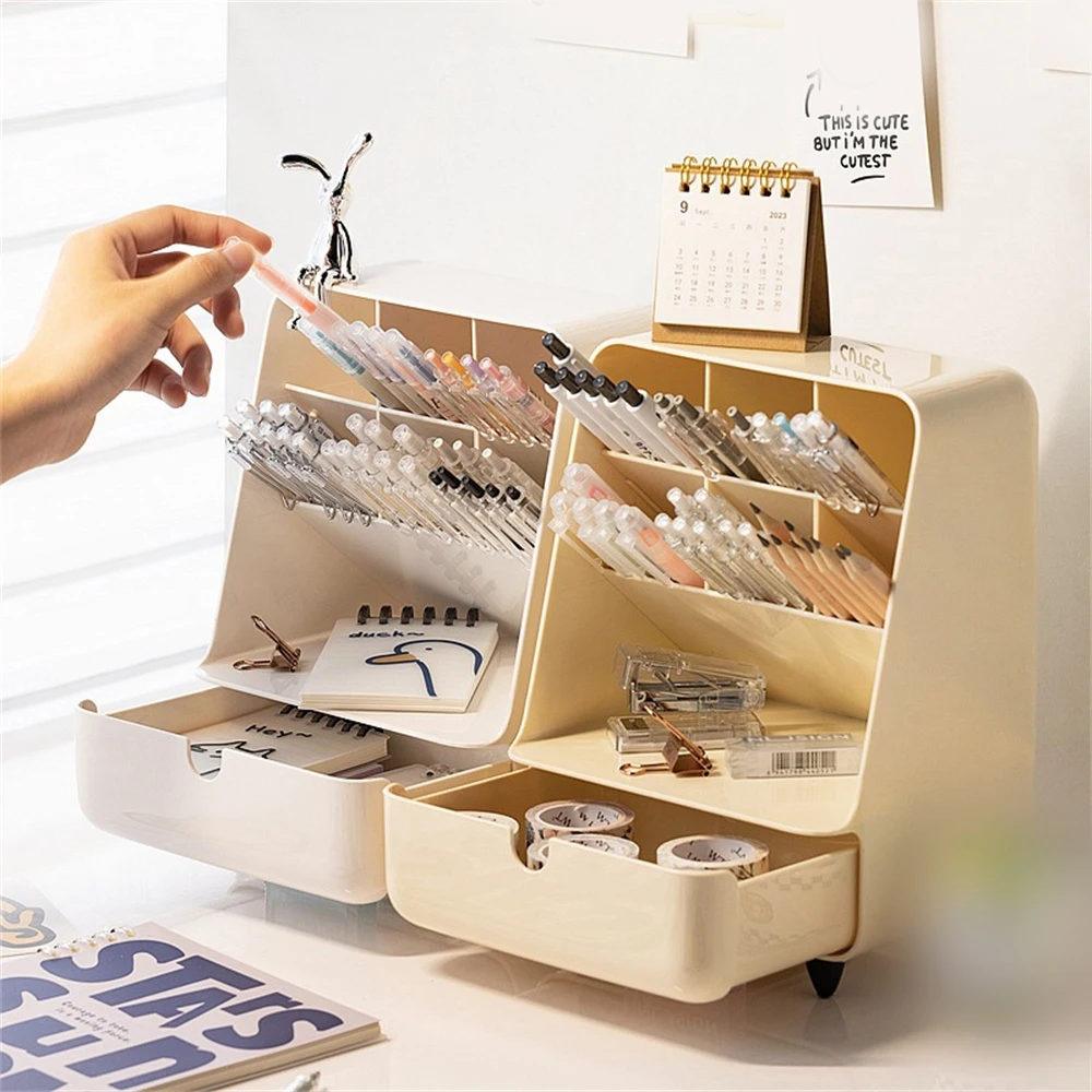 Prevent Falling Off Desk Storage Box Drawer Drawer Pen Holder Anti-slip Design Highlight Texture Storage Box Mellow Pen Holder
Prevent Falling Off Desk Storage Box Drawer Drawer Pen Holder Anti-slip Design Highlight Texture Storage Box Mellow Pen Holder