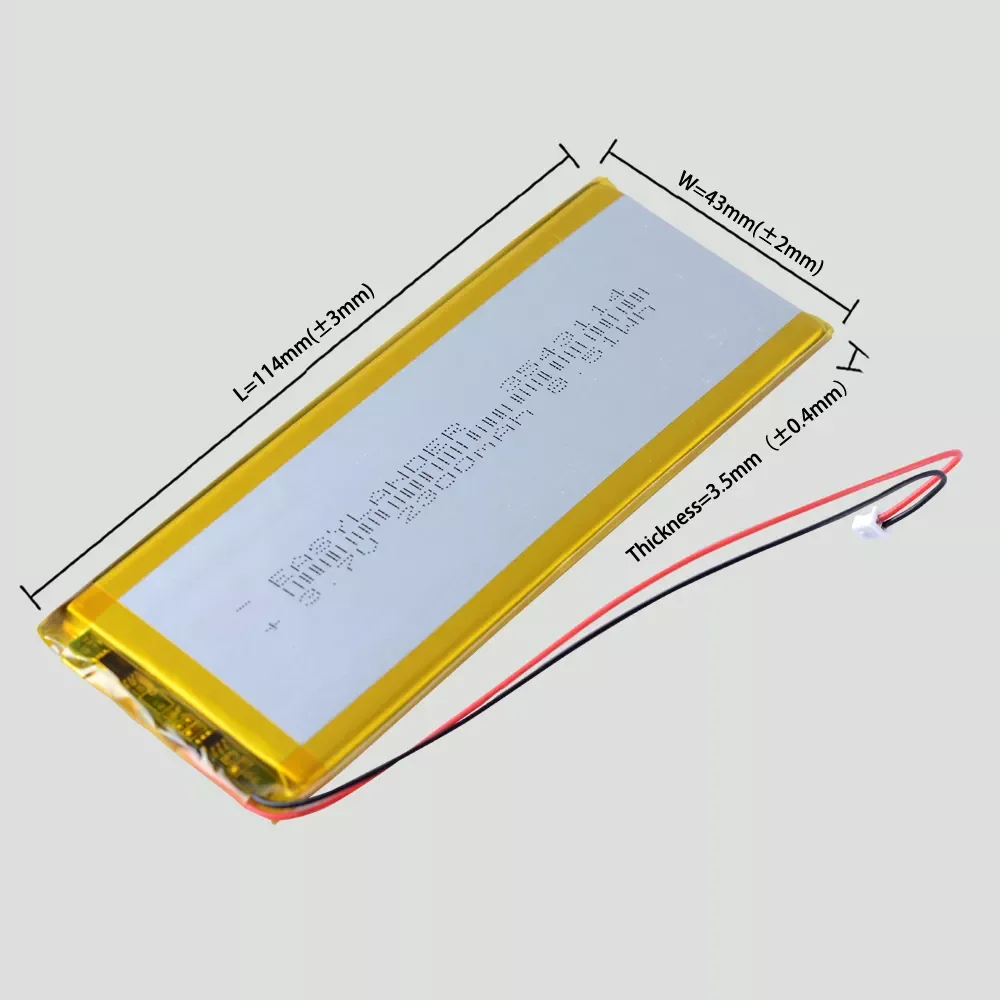 3543114 3.7V 2300mAh Rechargeable Li-Polymer Battery For Bluetooth Keyboard ikki65 Aurora R2 Digital Products Goophone 5.5
3543114 3.7V 2300mAh Rechargeable Li-Polymer Battery For Bluetooth Keyboard ikki65 Aurora R2 Digital Products Goophone 5.5