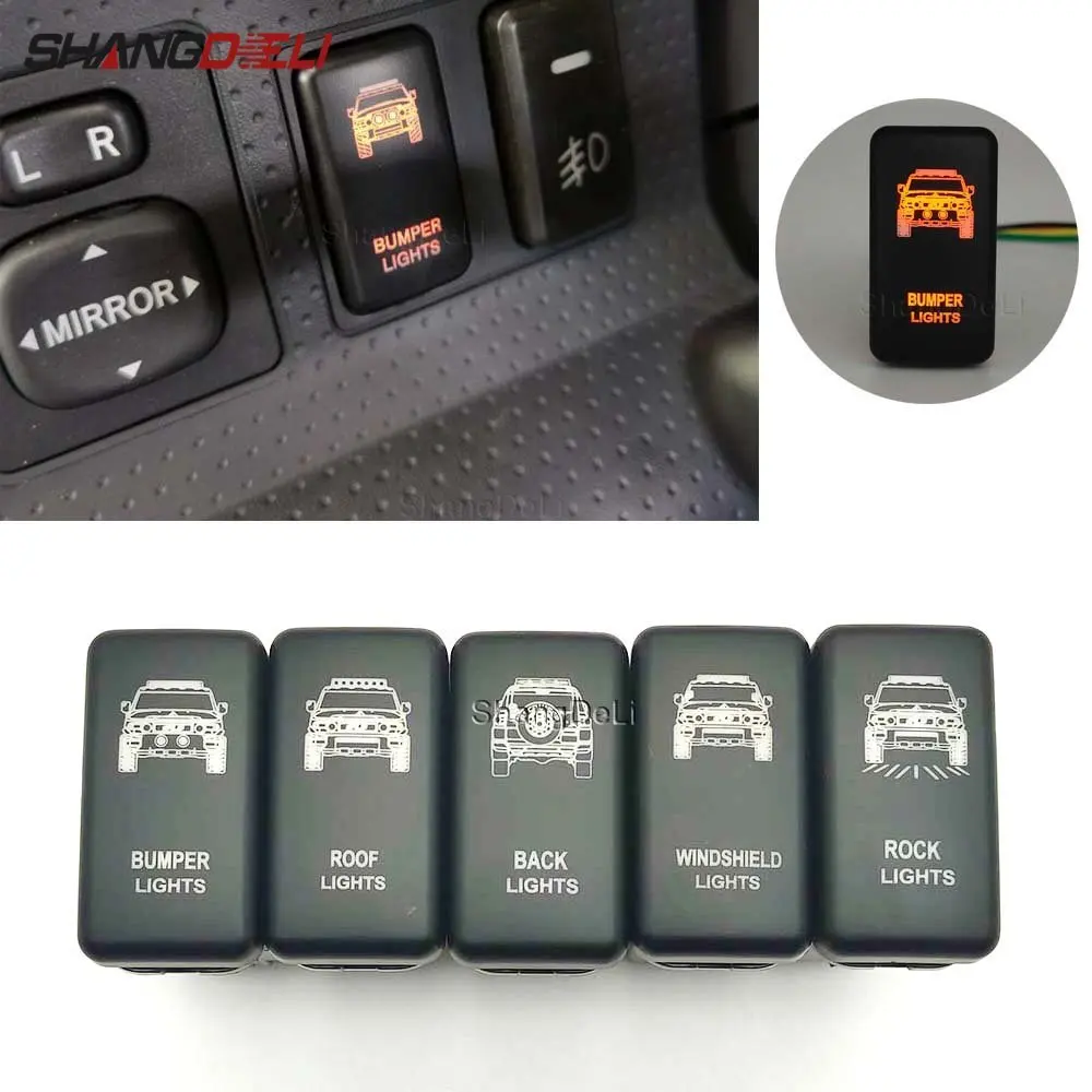 Car Bumper Lights Roof Lights Switch Push Button with Wire for Toyota Land Cruiser Hilux Prado 120 FJ CRUISE LC76 REIZ 2006-2009
Car Bumper Lights Roof Lights Switch Push Button with Wire for Toyota Land Cruiser Hilux Prado 120 FJ CRUISE LC76 REIZ 2006-2009
